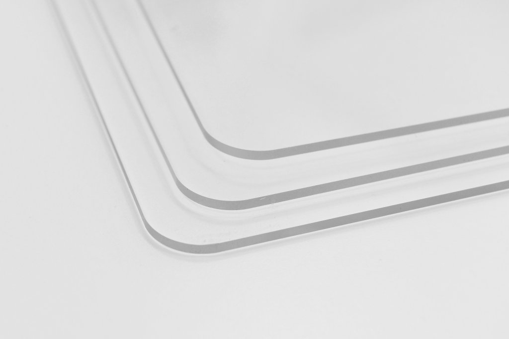 acrylic sheet rounded edges