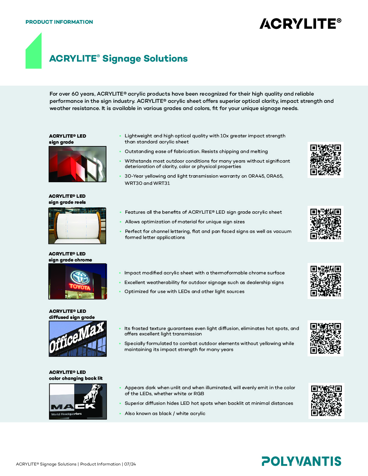 ACRYLITE® Signage Solutions