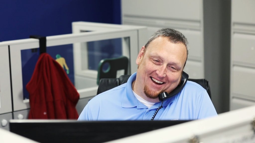 charlotte branch employee at desk