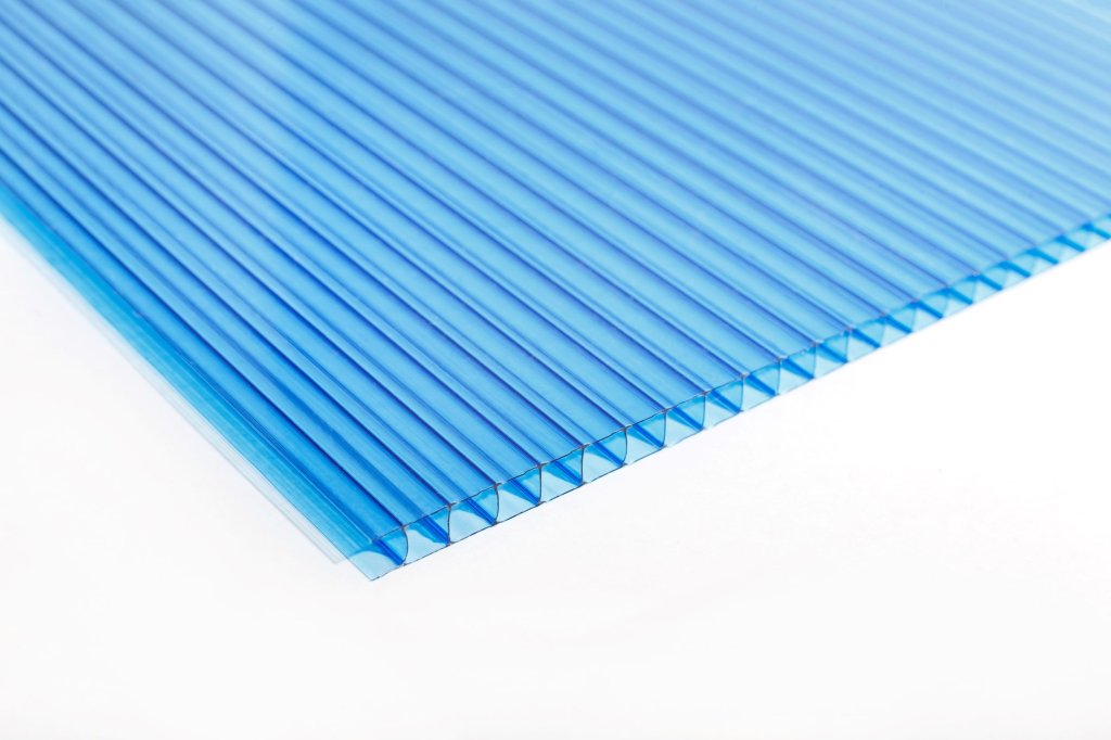 corrugated polycarbonate blue
