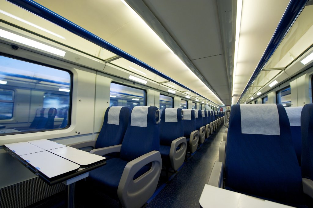 Modern Passenger Train Interior