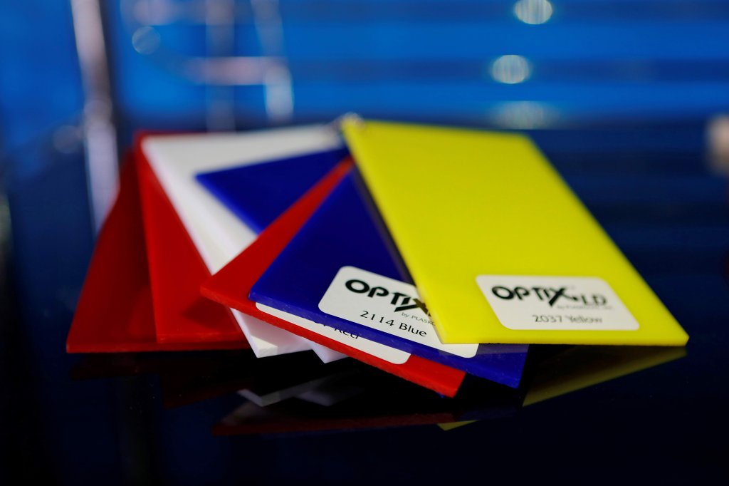 optix ld acrylic color samples piedmont plastics