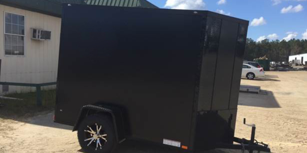black trailer