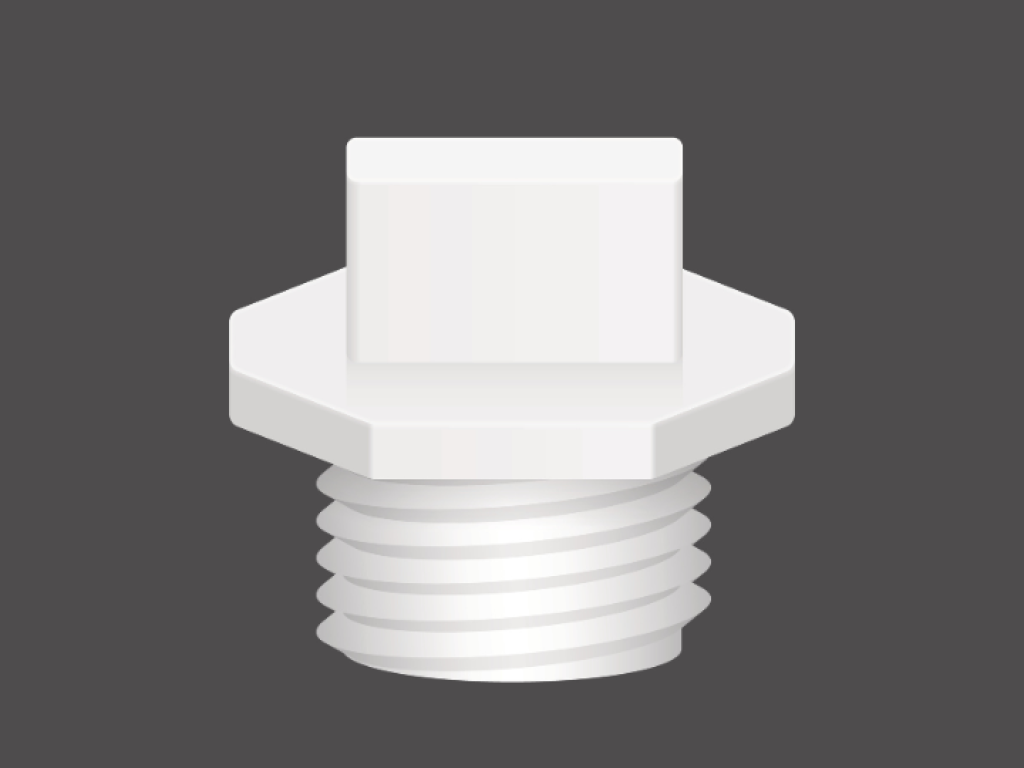 pvc screw plug   piedmont plastics