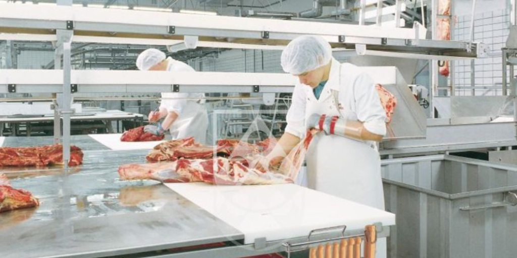 roechling industrial food processing meat hydroma cutting board